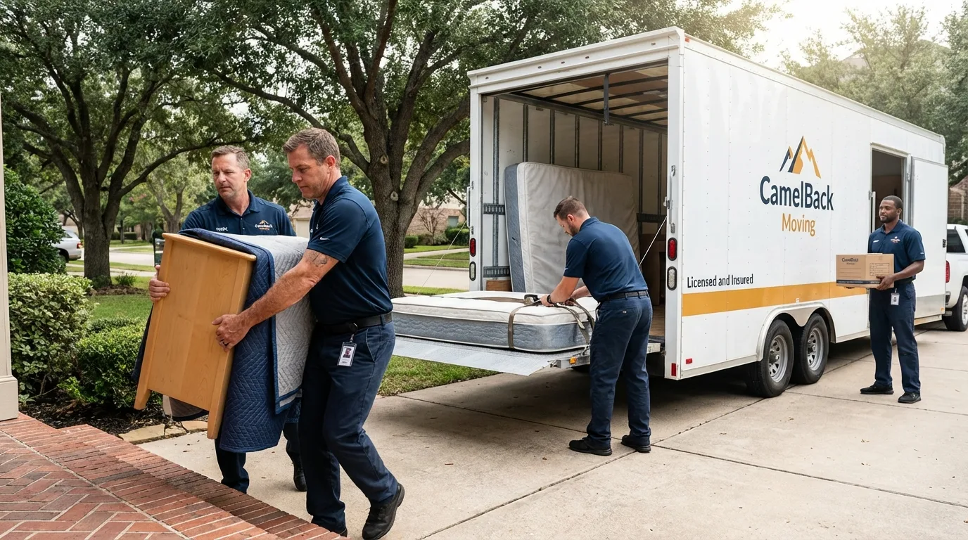 Crew loading residential truck for cross-state move from Dawson Springs, KY